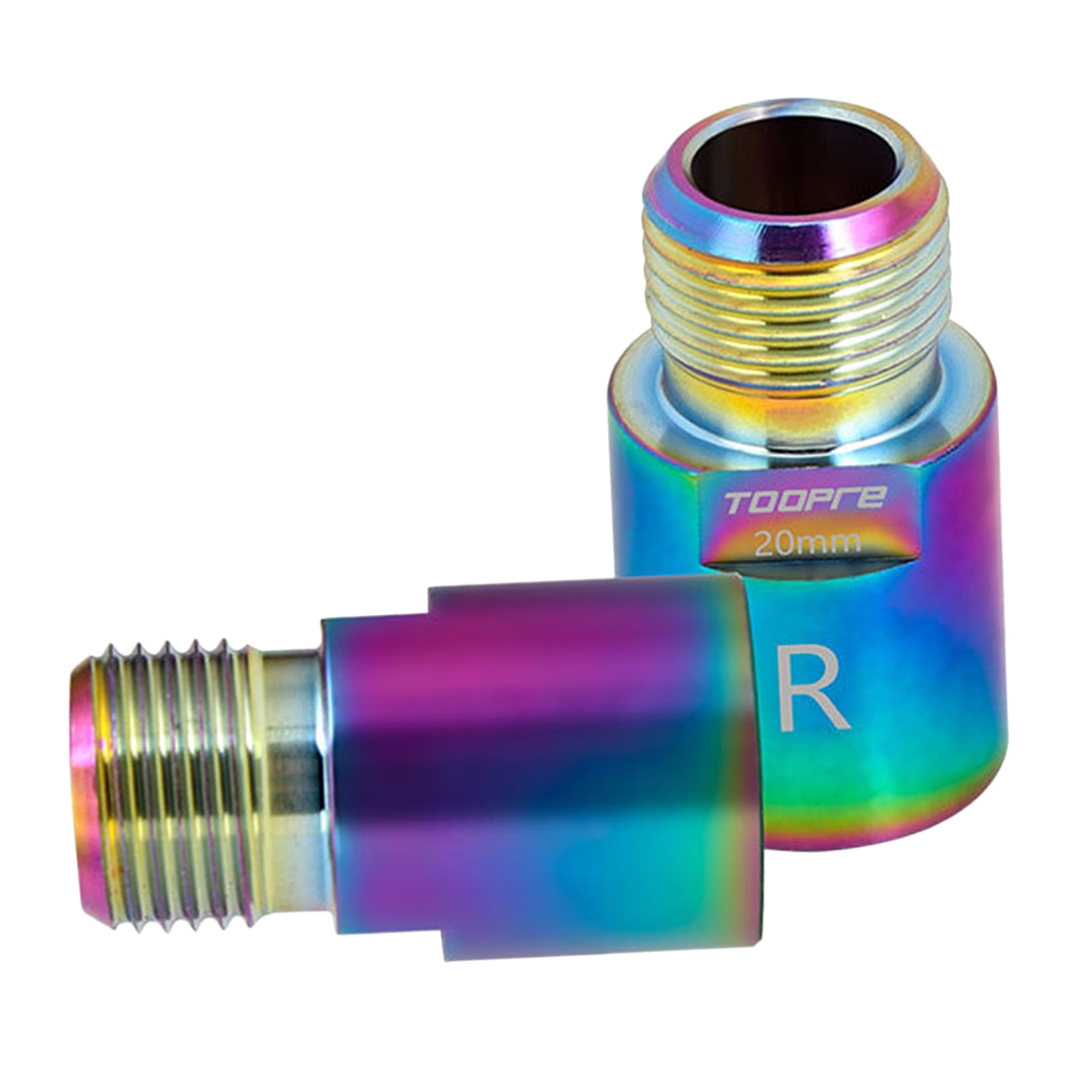 Left Right Bike Pedal Extender Pedal Spacers Adapter Colorful 20mm