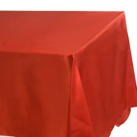 

QUTETN 145x180cm Rectangle Satin Tablecloth Overlays Wedding Mariage Party Decoration Restaurant Dining/Coffee Christmas Table Cloth