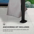thumbnail image 6 of Sunjoy 11x11 ft. Pop-Up Instant Gazebo, Outdoor Portable Steel Frame 2-Tier Top Canopy/Tent with Netting and Carry Bag, Gray, 6 of 9