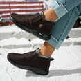 thumbnail image 6 of Gyexs Snow Boots for Women on Winter Warm Shoes Fashion Orthopedic Sneakers Lined Ankle Booties, Brown, Size 9, 6 of 8