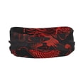 thumbnail image 2 of Lsque Red Dragon On Black Pattern Sweatbands Sports Headband for Men & Women - Moisture Wicking Athletic Cotton Terry Cloth Sweatband for Tennis, Basketball, Running, 2 of 9