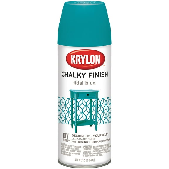 Chalky Finish Aerosol Spray Paint 12oz-Tidal Blue