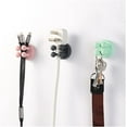 thumbnail image 2 of Durable 4PCS Silicon Razor Holder Adhesive Toothbrush Key Towel Hanger Hook Bathroom Wall Organizer Rack Kitchen Gadget Storage Rack for Bathroom (Color : Yellow), 2 of 5