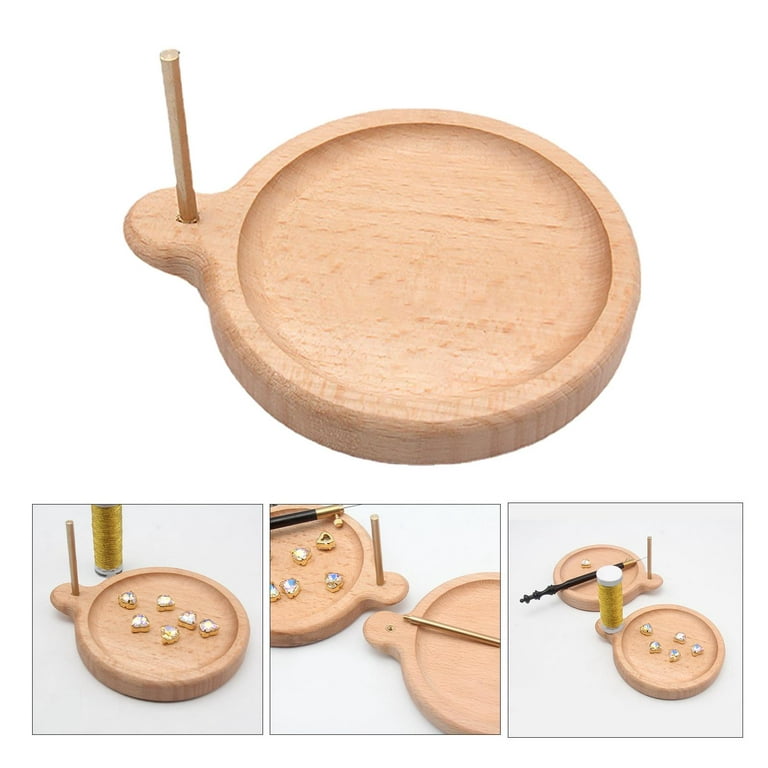 Shop LC DIY Jewelry Making Tools Loader Wooden Bead Spinner Multiple Holder Seed Tool