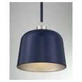 thumbnail image 5 of Trade Winds Nora 1-Light Pendant in Navy Blue with Polished Nickel, 5 of 5