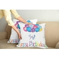 thumbnail image 2 of Ambesonne Birthday Throw Pillow Cover 2 Pack, Balloon Bouquet Hearts, 16", Multicolor, 2 of 7
