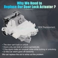 thumbnail image 3 of Motor del actuador de bloqueo de puerta eléctrica delantera derecha para Audi A4 A5 A6 A7 A8 Q3 Q5 Q7 No. 8J1837016D/8J1837016F, 3 of 7