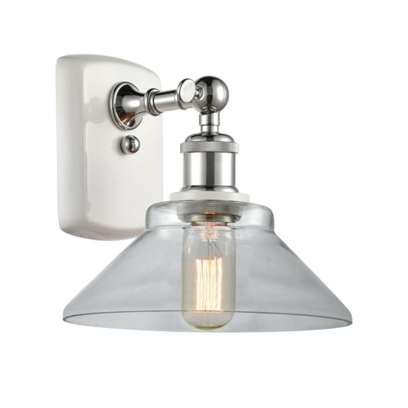 516-1W-WPC-G132-LED-Innovations Lighting-Orwell-3.5W 1 LED Wall Sconce in Industrial Style-8.38 Inches Wide by 10 Inches High   White/Polished Chrome