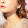thumbnail image 4 of Hoop Earrings Fashion Simple Circle Geometric Drop Earrings Dangle Earrings, 4 of 9