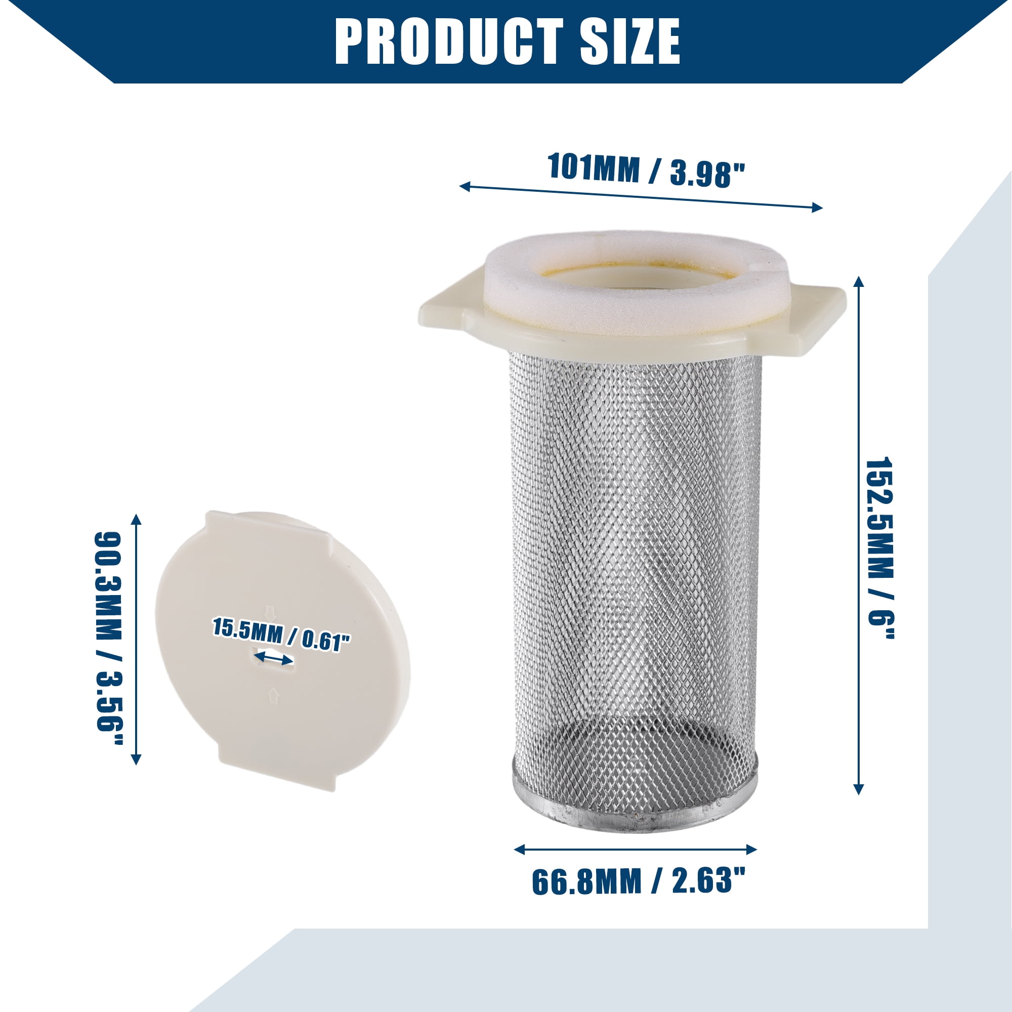 Unique Bargains Air Filter Guide End Cap for Yamaha Big Bear 350 1987-2000 Inner Plastic