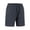 A Gray, variant on Lenago Short Pant for Men Gym Shorts Man Solid-Color Zipper Pocket Loose Sporty Outdoor Running Training Drawstring Pocket Shorts Black L