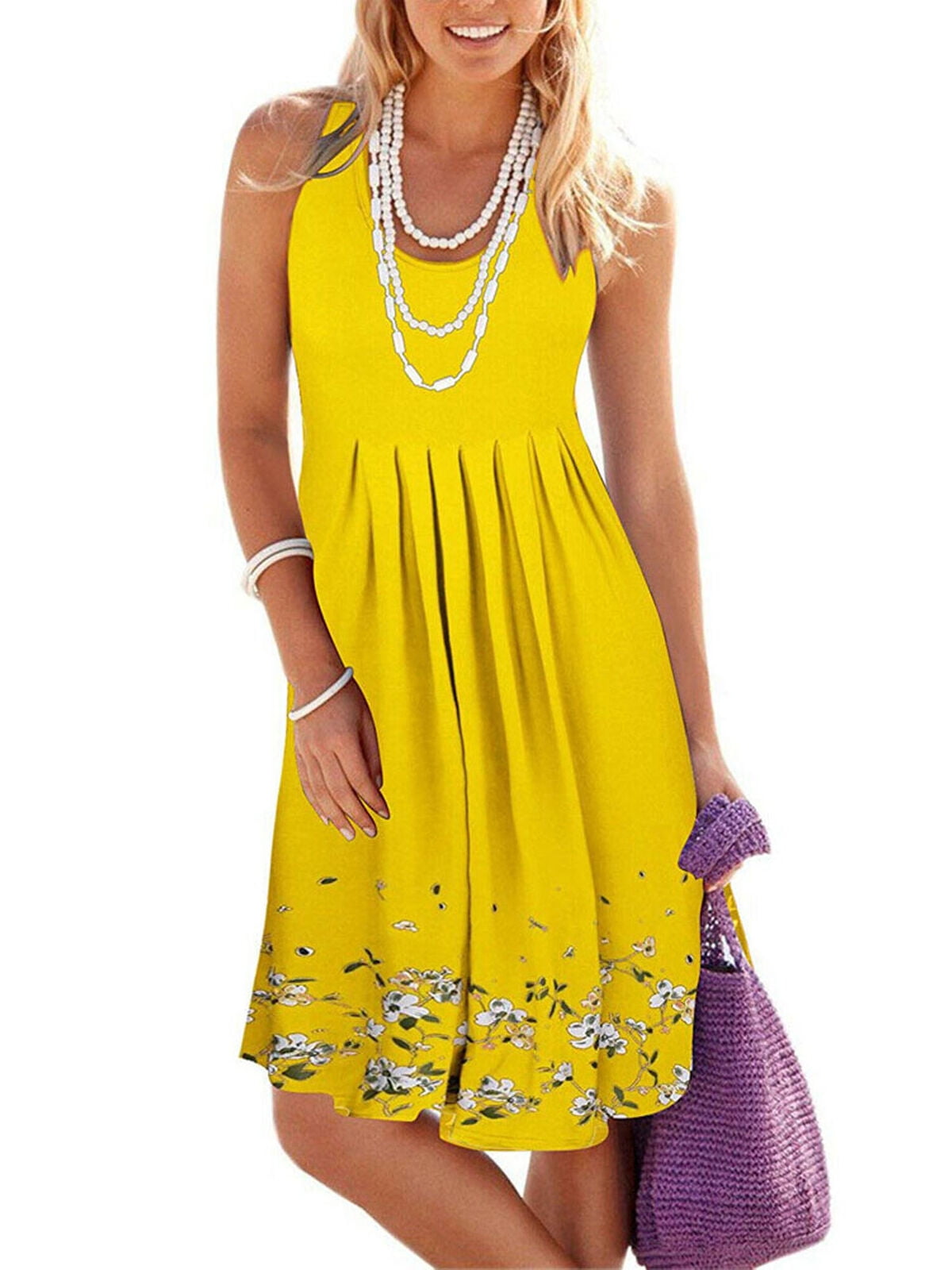 light yellow sun dress