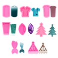 thumbnail image 2 of 4Pcs DIY Silicone Café Tasse Pendentif Résine Moule Kit Résine Art Outils d'Artisanat, 2 of 3