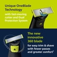 thumbnail image 4 of Philips Norelco OneBlade 360 ​​Pro Face + Body Recortadora de barba, afeitadora y peluquero eléctrico, con tecnología de cuchillas 360, 2 cuchillas 360, peine ajustable de 20 longitudes, kit para el c, 4 of 5