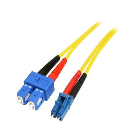 UPC: 0065030853071 | StarTech SMFIBLCSC10 StarTech.com 10m Single Mode Duplex Fiber Patch Cable LC-SC – Fiber Optic for Network Device – Patch Cable – 32.81 ft – 1 Pack – 2 x LC Male Network – 2 x SC Male Network – Yellow