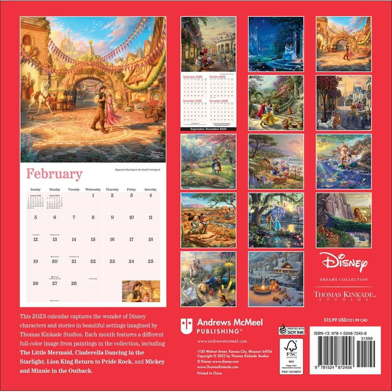 Disney Dreams Collection by Thomas Kinkade Studios: 2023 Wall Calendar (Other) - Walmart.com disney-dreams-collection-by-thomas-kinkade-studios-2023-wall-calendar-other-walmart-com