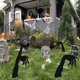 thumbnail image 5 of pstuiky Estaca de mano espeluznante de acrílico para decoración de Halloween al aire libre estaca de mano de esqueleto de cementerio decoración de patio estaca de miedo, 5 of 6