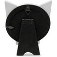 thumbnail image 6 of Isaac Jacobs 4x4 Resin Circular Cat Picture Frame with Ears, Display on Tabletop, Desk White, 6 of 6