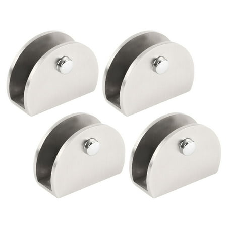 Stainless Steel Cabinet Door Glass Clamp Shelf Brackets Fixing