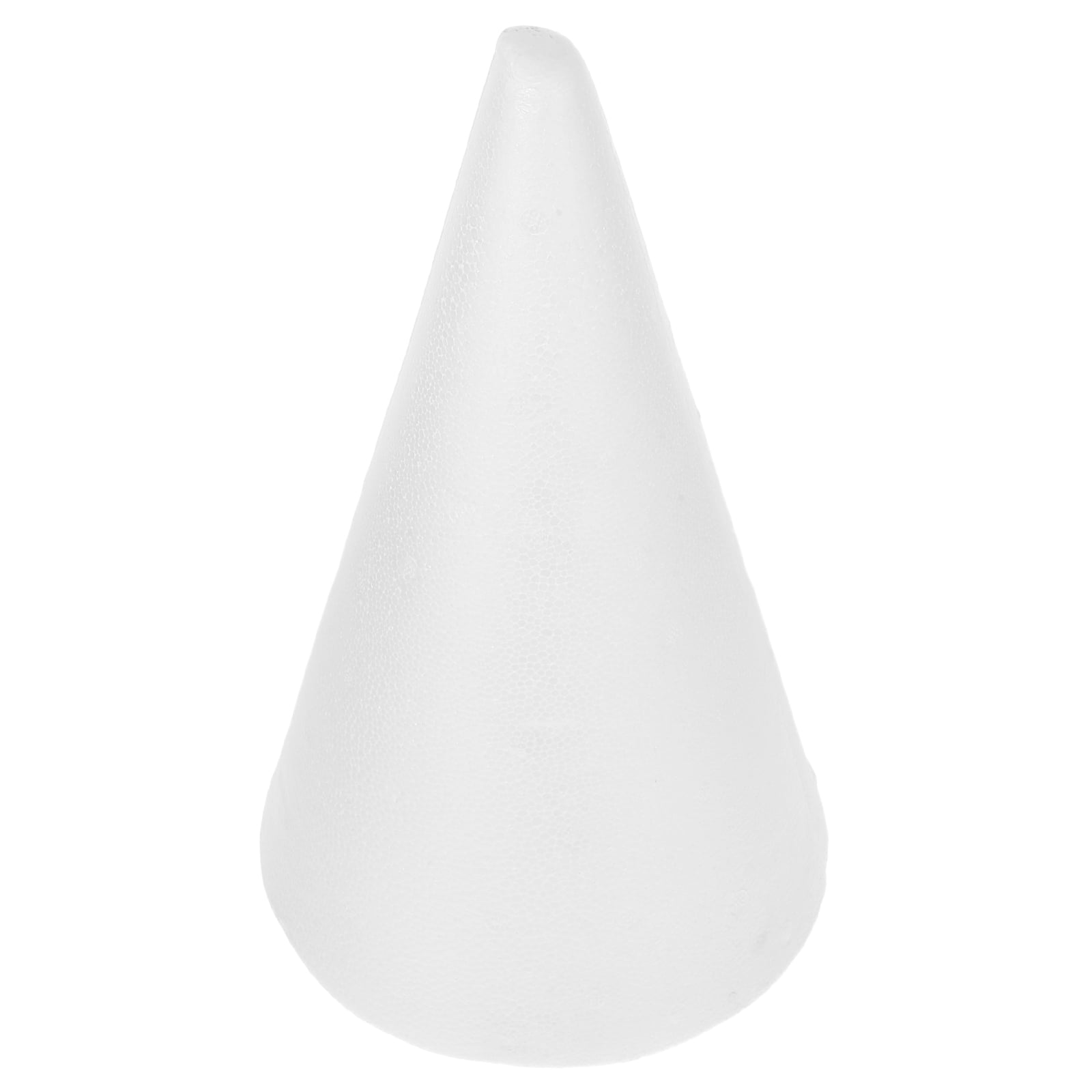 Supvox Foam Cone Craft White For Educational Toy 1Pcs 14.2X7.9X7.9in