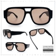 thumbnail image 2 of SA106 Thick Plastic Aviator Sunglasses with Cutout Bridge, 2 of 6
