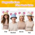 thumbnail image 4 of Orejas de ratón magnéticas ZIYIZE para gorra, accesorio para colocar, rosa, 4 of 7