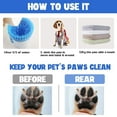 thumbnail image 5 of Limpiador de patas de perro, limpiador de pies de perro portátil, fregador de perro para baño, 2 en 1, cepillo de limpieza de silicona portátil para mascotas, limpiador de pies para perros,, 5 of 5