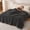 Dark gray48"×60", variant on Flannel Comforter, Warm Plush Bedding Comforter, Ideal for Bedroom Rest, Easy to Clean Pink Throw 48"×60"