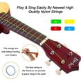 thumbnail image 3 of Everjoys Paquete para principiantes de ukelele soprano de 21 pulgadas con cuerda de arcoíris, bolsa para lecciones en línea gratuita, libro de canciones de aprendizaje rápido, selección de sintonizado, 3 of 5