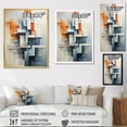 thumbnail image 4 of Designart "Colorful Mid Century modern Architectures I" Abstract Canvas Art Print, 4 of 5