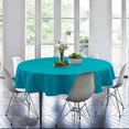 thumbnail image 5 of White Round Tablecloth 60 Inch - Waterproof Stain Resistant Spillproof Polyester Fabric Table Cloth for Dining Room Kitchen Parties, 5 of 6