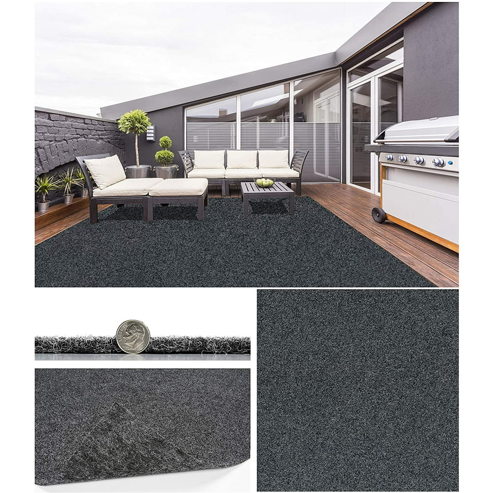 4'x10' Durable Grizzly Grass Indoor/Outdoor Turf Rugs / 100 Life, Wear