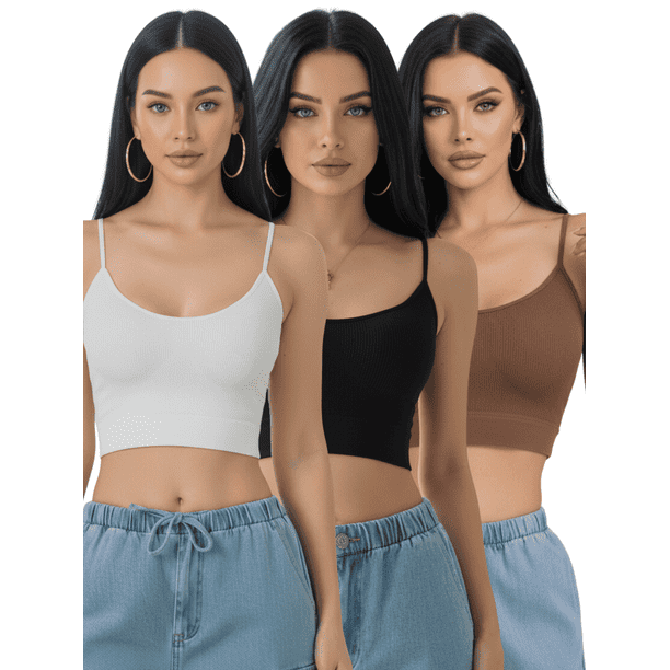 SET DE 3 TOP DE MUJER UNITALLA PARA USO DEPORTIVO O CASUAL TELA STRETCH