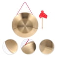 thumbnail image 4 of WORGEOUS 1 conjunto de instrumentos de percusión tradicional gong gong chino gong con martillo (dorado), 4 of 6