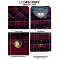 thumbnail image 4 of Legendary Whitetails Women's Cottage Escape Flannel Long Sleeve Plaid and Solid Color Clothes for Women, Fitted Button Down, 4 of 7
