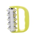 thumbnail image 3 of Green Iron Column Handheld Massage Roller: Portable Mini 5-Row Plastic Manual Tool for Muscle Tension Relief, Blood Circulation Promotion & On-the-Go Wellness – Durable, Compact & Easy to Store for, 3 of 5