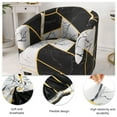 thumbnail image 4 of 1*Sofa Cover Tub Chair for Armchairs Tub Sofa Slipcover Polyester Fiber Club Chair Slipcover Stretch Armchair Slipcover Removable Washable Sofa Couch Cover for Dining Living Room Reception, 4 of 5