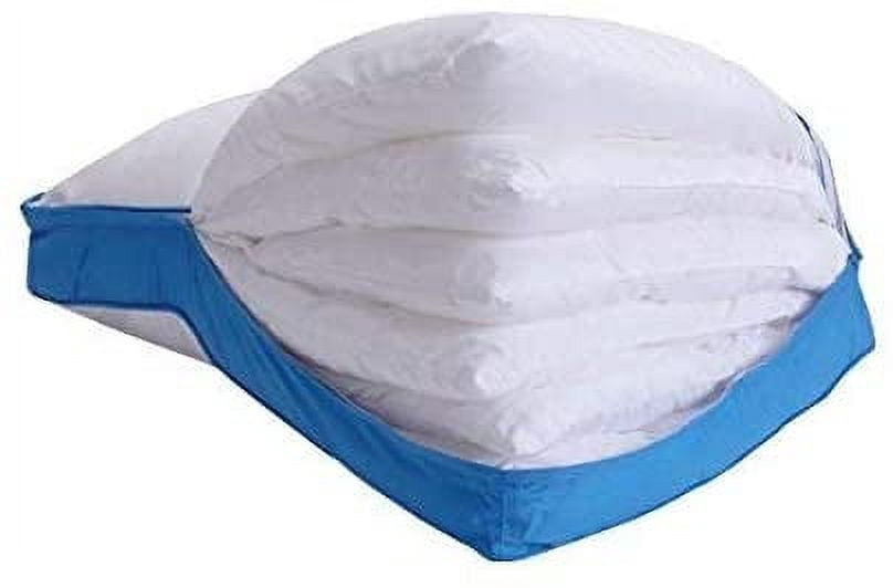 Pancake Pillow The Adjustable Layer Pillow. Custom Fit Your Perfect Pillow Height. Queen Size Luxury Pillow