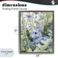 thumbnail image 4 of Stupell Industries Modern Blue Bunny Among Leaves Gray Floating Frame Canvas Art, 25 x 31, by Franklyn Gregory, 4 of 8