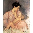 thumbnail image 2 of Cassatt, Mary 15x17 Gold Ornate Wood Framed with Double Matting Museum Art Print Titled - Sketch For Mother Jeanne Nursing Her Baby 1906, 2 of 4