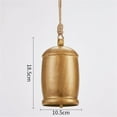 thumbnail image 2 of Hxlamzoo Vintage Iron Cow Bells Christmas Decorations - Rustic Rope Hanging Bells for Fireplace, Wall & Door - Farmhouse Style Xmas Bell Wind Chime, 2 of 2