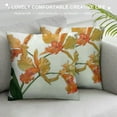 thumbnail image 3 of Nawypu  Flower Orange Decorative Pillow Covers,Purple Plant Watercolor Floral with Orchid Flowers On Double Sided Throw Pillow Covers Sofa Cushion Cover Square, 3 of 5
