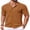 Caramel, variant on COOFANDY Mens Knit Button Down Shirt Vintage Short Sleeve Polo Shirts Casual Beach Tops Fashion Hawaiian Shirt