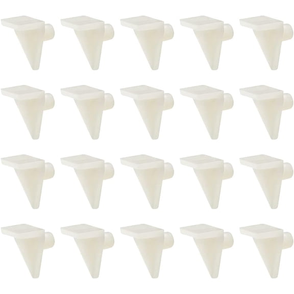 50-PACK Plastic Shelf Support Pegs 5mm Cabinet Shelf Clips Shelf Bracket Holder Pegs for Kitchen Furniture Book Shelves Supplies