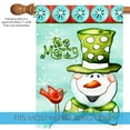 thumbnail image 3 of Toland Home Garden Be Merry Snowman Winter Flag Double Sided 28x40 Inch, 3 of 5