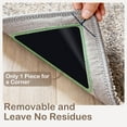 thumbnail image 5 of 4 Pcs Rug Tape, Double-Sided Adhesive Non Slip Rug Pads Grippers for Hardwood Floors and Tiles, 5 of 6