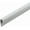 White, variant on Outwater Plastic J Channel Fits Material 1/4 Inch Thick White ABS Cap Moulding 46 Inch Length (Pack of 2)