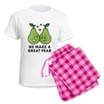 thumbnail image 5 of CafePress - We Make A Great Pear Women's Light Pajamas - Women's Short Sleeve Print T-Shirt and Pants Light Cotton Pajama Set, 5 of 7