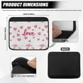 thumbnail image 5 of COEQINE Love Pattern Wheelchair Armrest Pads 2 Pack Soft Wheelchair Accessories Fashion Wheelchair Arm Pads Protection Cover Drive Wheelchair Arm Rest Cushions Valentine's Day Gifts, 5 of 7