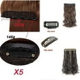 thumbnail image 3 of LELINTA 24-29 Inches Wavy 3/4 Full Head Clip in Hair Extensions One Piece Hair Up to 20 colors, 3 of 6